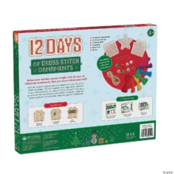 12 Days Of Cross Stitch Wood Ornaments -Children Toy Store 12 days of cross stitch wood ornaments14122506 a05
