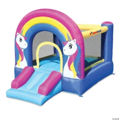 Bounceland Rainbow Unicorn Bounce House And Slide