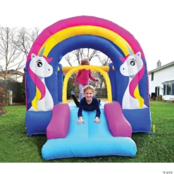 Bounceland Rainbow Unicorn Bounce House And Slide -Children Toy Store bounceland rainbow unicorn bounce house and slide14097508 a03