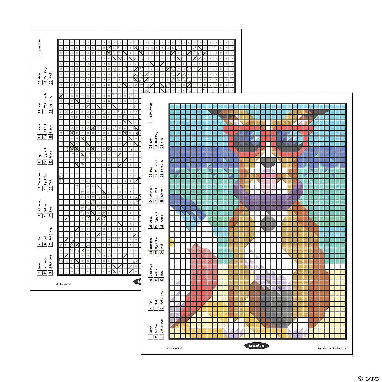 Color By Number Mystery Mosaics: Book 14 2 Color By Number Mystery Mosaics: Book 14 - Image 2