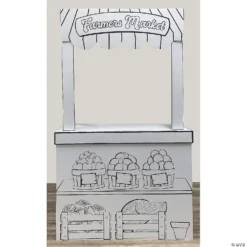 Color Your Own Farmers Market Stand And Playhouse