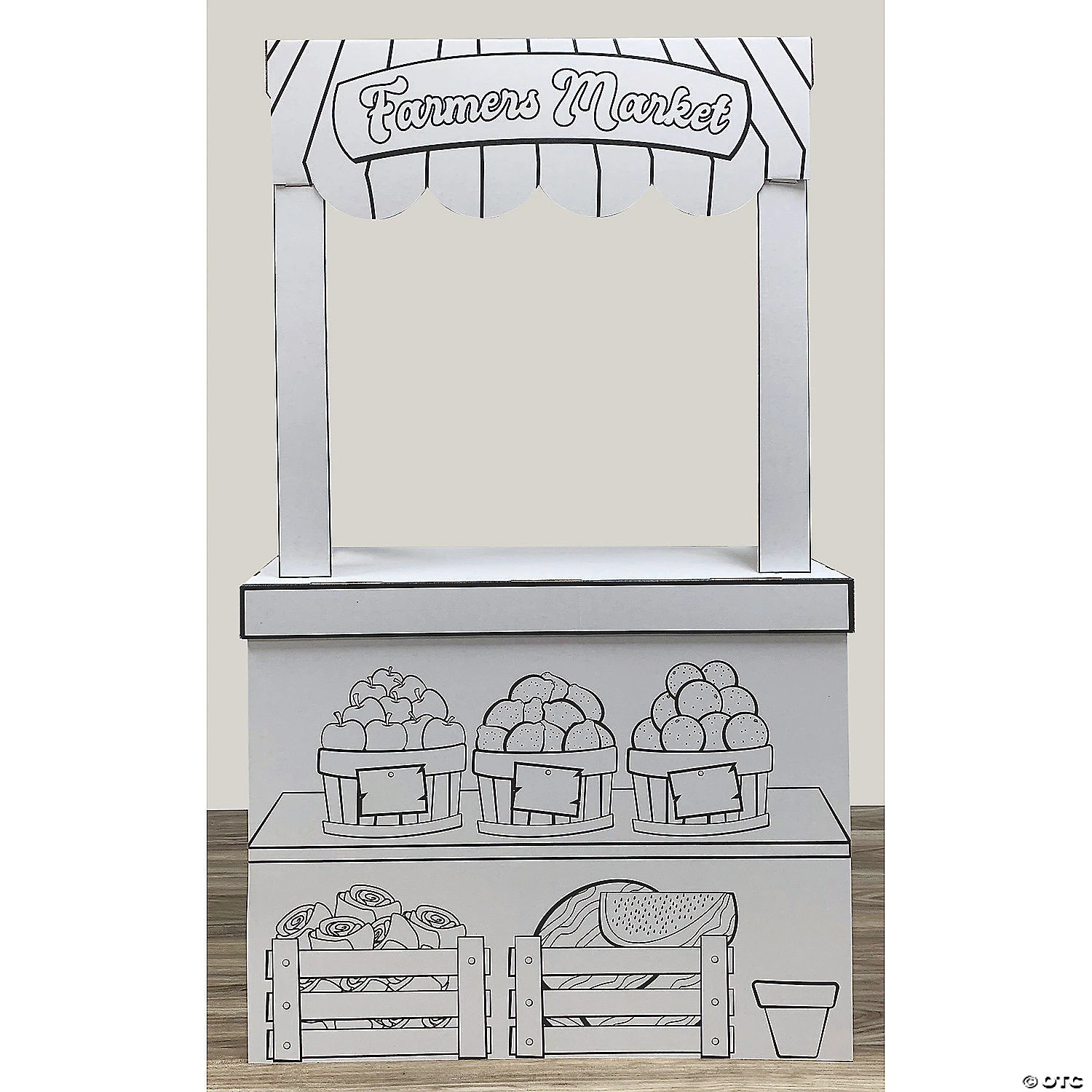 Color Your Own Farmers Market Stand And Playhouse 1 Color Your Own Farmers Market Stand And Playhouse