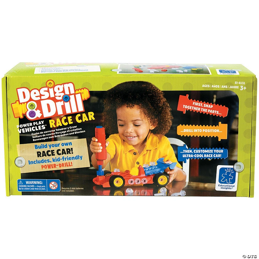 Design & Drill Pwr Play Vehicles Racecar Toy 1 Design & Drill Pwr Play Vehicles Racecar Toy