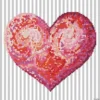 Diamond Dotz Diamond Embroidery Facet Art Kit-Heart Felt With Frame