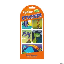 Dinosaur Disaster Flicker Stickers: Pack Of 12