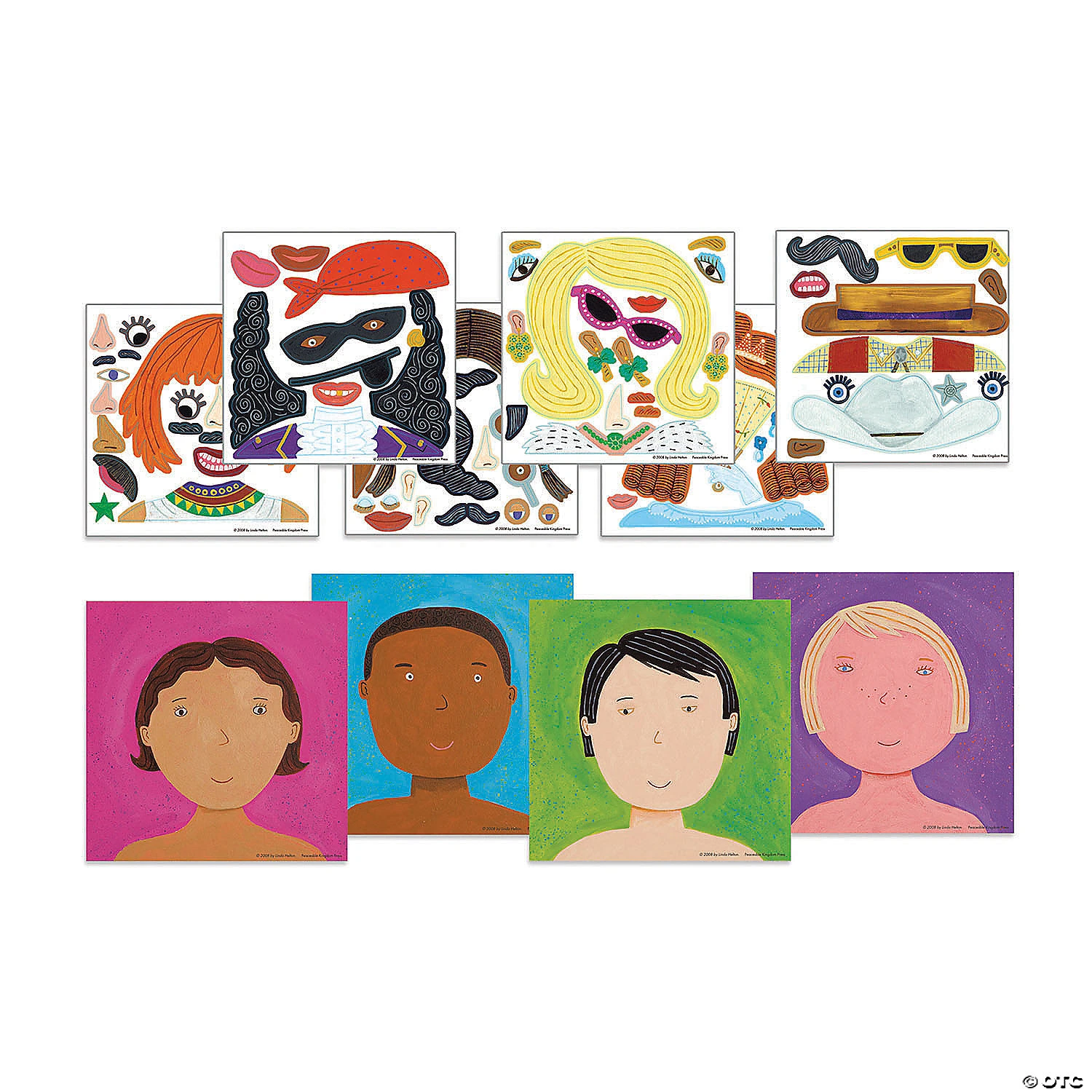 Funny Faces Reusable Sticker Tote 2 Funny Faces Reusable Sticker Tote - Image 2