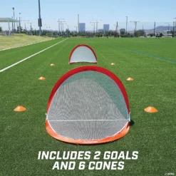 GoSports - Portable Pop Up Soccer Goals: Set Of 2 -Children Toy Store gosports portable pop up soccer goals set of 214097683 a05