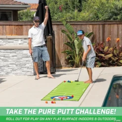 GoSports: Pure Putt Challenge Curling & Shuffleboard 2-in-1 Putting Game -Children Toy Store gosports pure putt challenge curling and shuffleboard 2 in 1 putting game14097773 a02