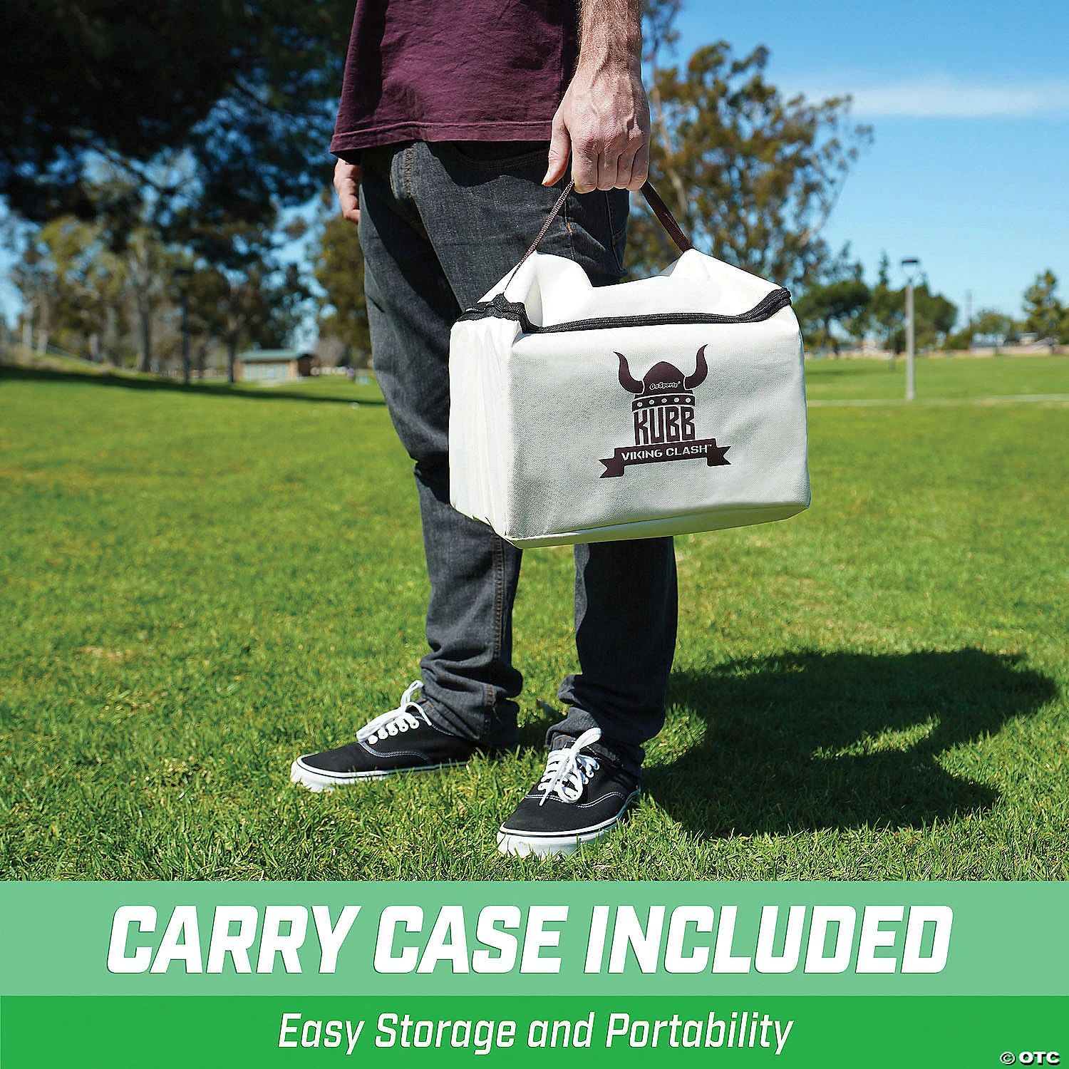 GoSports - Regulation Size Kubb Viking Clash Toss Game Set 4 GoSports - Regulation Size Kubb Viking Clash Toss Game Set - Image 4