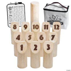 GoSports Skittle Scatter Numbered Block Toss Game