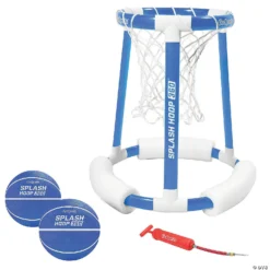 GoSports Splash Hoop 360 Floating Pool Basketball Game, Includes: Hoop, 2 Balls And Pump