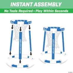 GoSports Splash Hoop 360 Floating Pool Basketball Game, Includes: Hoop, 2 Balls And Pump -Children Toy Store gosports splash hoop 360 floating pool basketball game includes hoop 2 balls and pump14111112 a02
