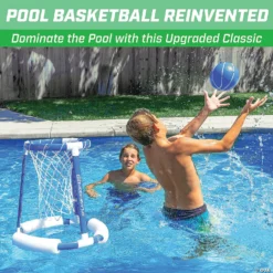 GoSports Splash Hoop 360 Floating Pool Basketball Game, Includes: Hoop, 2 Balls And Pump -Children Toy Store gosports splash hoop 360 floating pool basketball game includes hoop 2 balls and pump14111112 a03