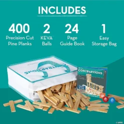 KEVA: Contraptions 400 Plank Set With FREE Bonus Planks -Children Toy Store keva contraptions 400 plank set with free bonus planks13941288 a02