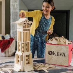 KEVA® Structures: 600 Plank Set With FREE Bonus Planks & Storage Bin