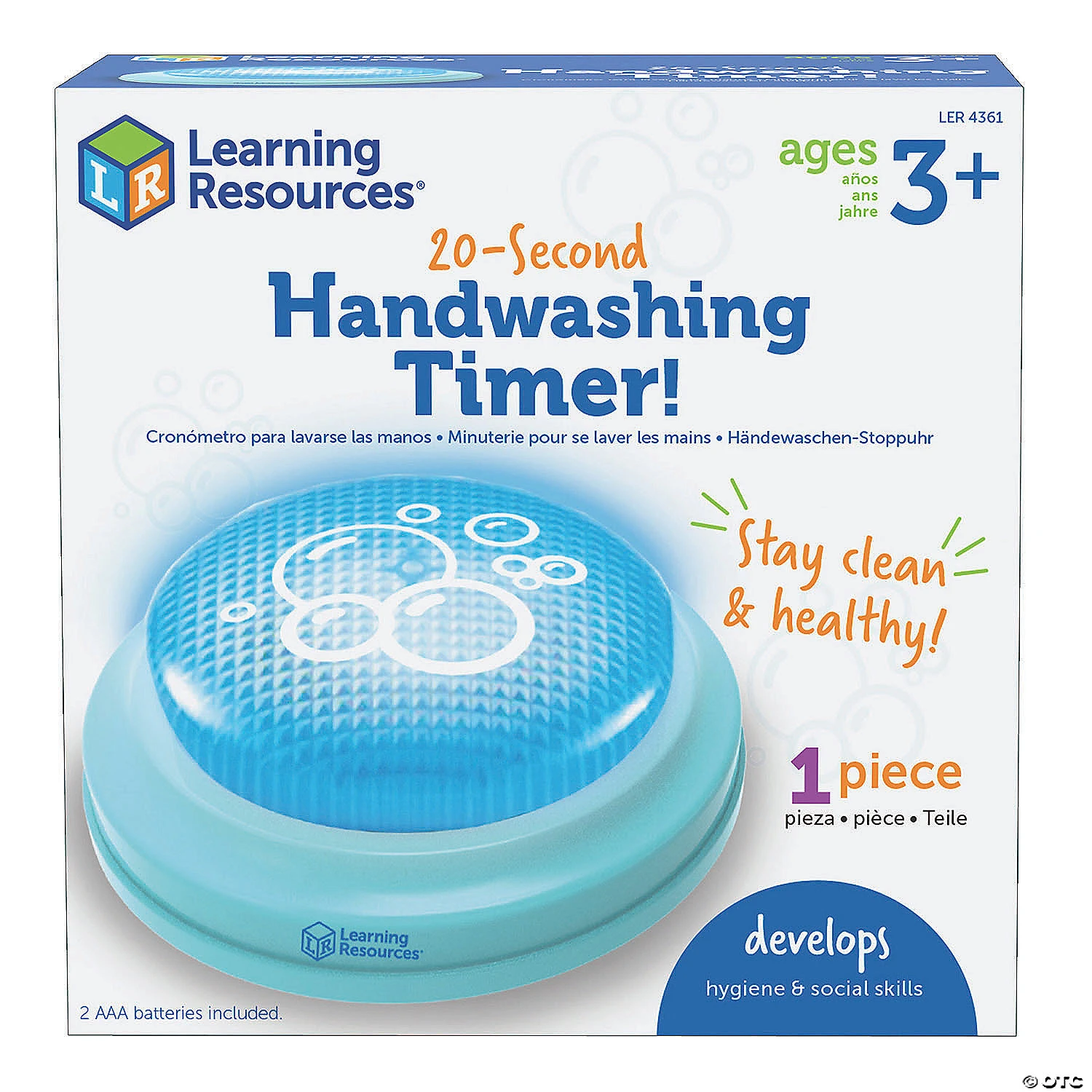 Learning Resources 20-Second Handwashing Timer: Set Of 2 2 Learning Resources 20-Second Handwashing Timer: Set Of 2 - Image 2