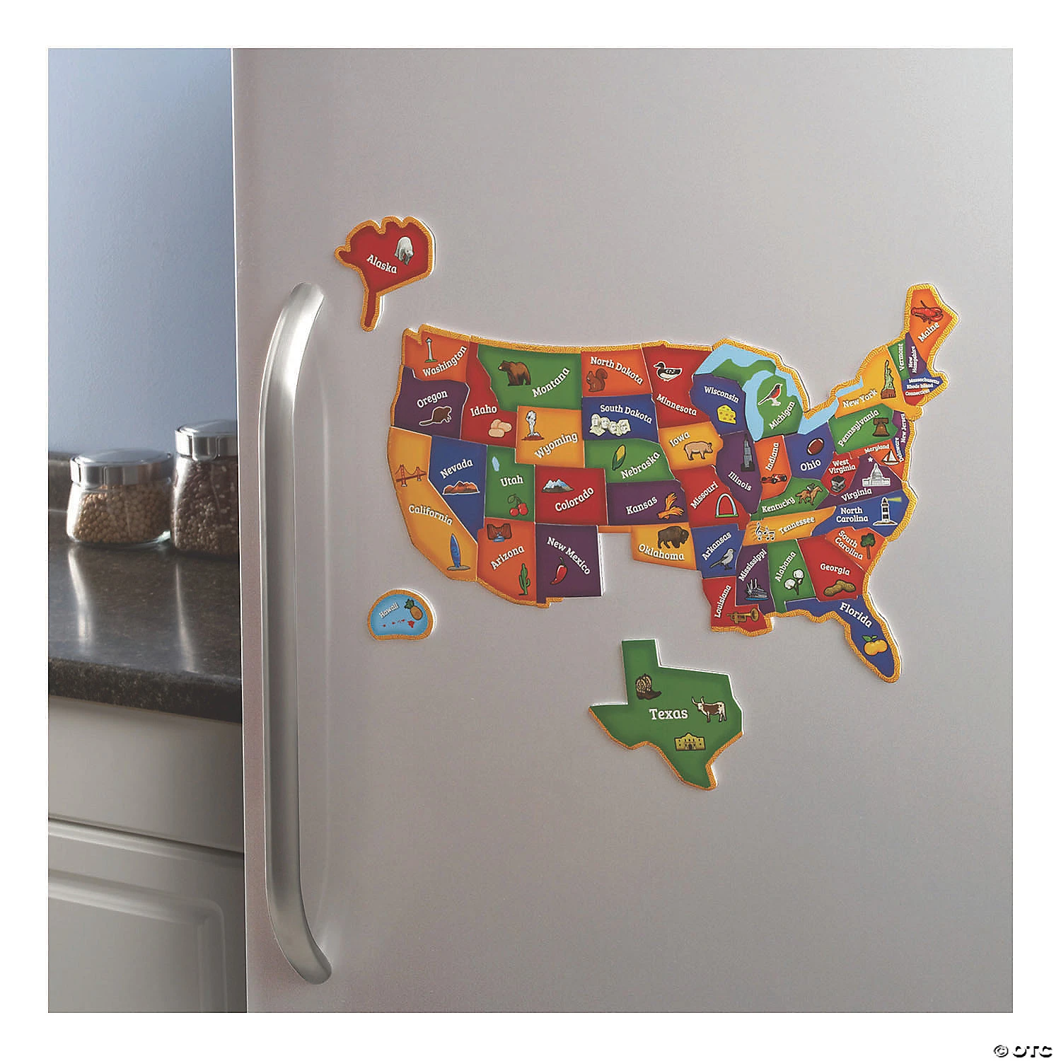 Learning Resources®: Magnetic U.S. Map Jigsaw Puzzle, 44 Pieces 4 Learning Resources®: Magnetic U.S. Map Jigsaw Puzzle, 44 Pieces - Image 4