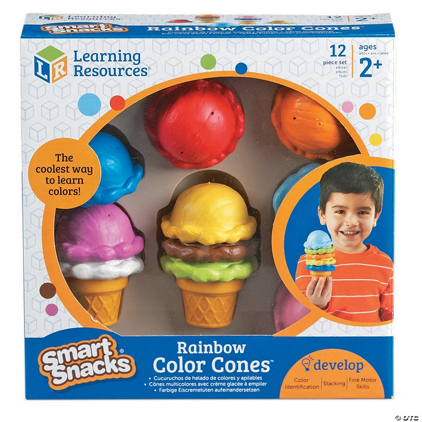 Learning Resources Smart Snacks Rainbow Color Cones 1 Learning Resources Smart Snacks Rainbow Color Cones