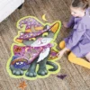 Magical Black Cat Floor Puzzle