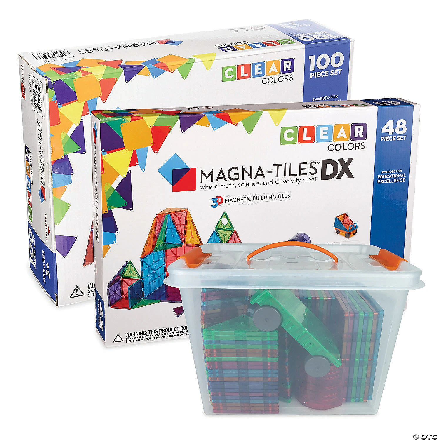 Magna-Tiles® 148 Piece Set With FREE Storage Bin 2 Magna-Tiles® 148 Piece Set With FREE Storage Bin - Image 2
