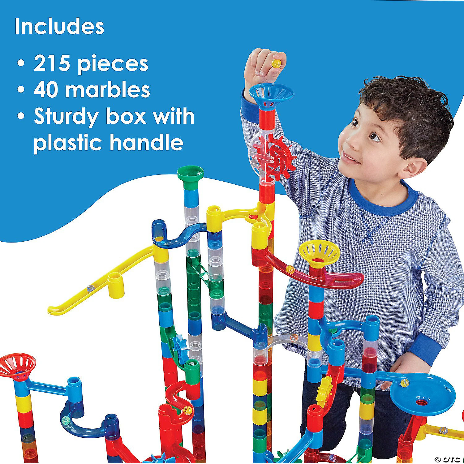 Mega Marble Run: 215-Piece Set 3 Mega Marble Run: 215-Piece Set - Image 3