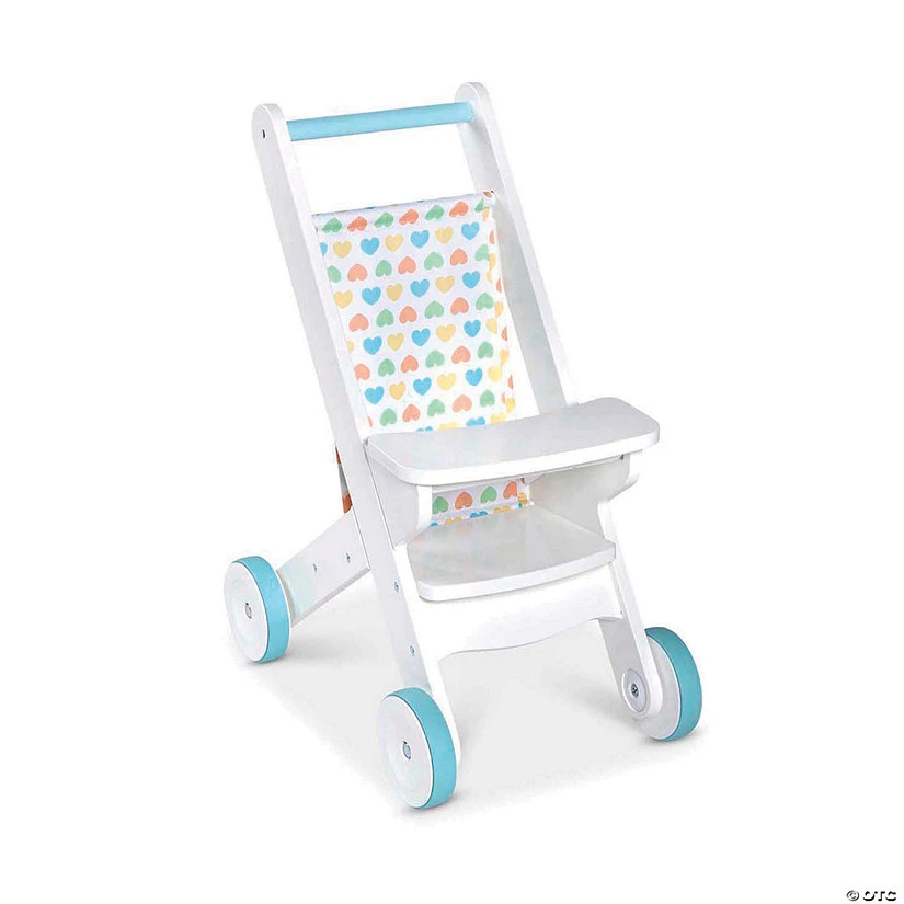 Melissa & Doug Mine To Love Wooden Play Stroller 1 Melissa & Doug Mine To Love Wooden Play Stroller