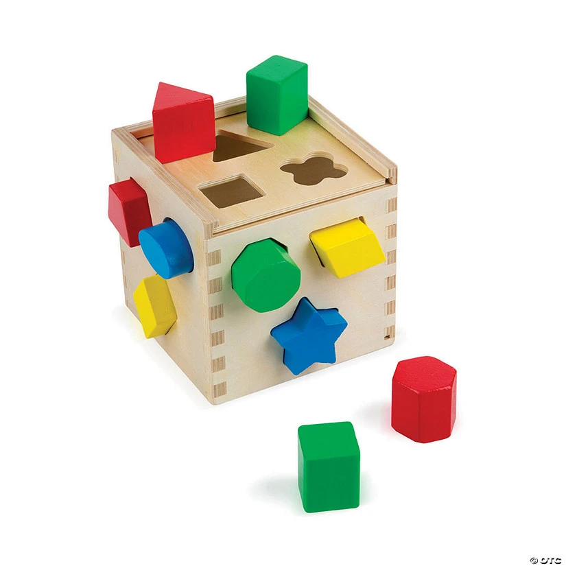 Melissa & Doug Shape Sorting Cube Classic Toy 1 Melissa & Doug Shape Sorting Cube Classic Toy
