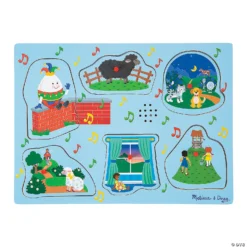 Melissa & Doug® Blue Sing-Along Nursery Rhymes Sound Puzzle