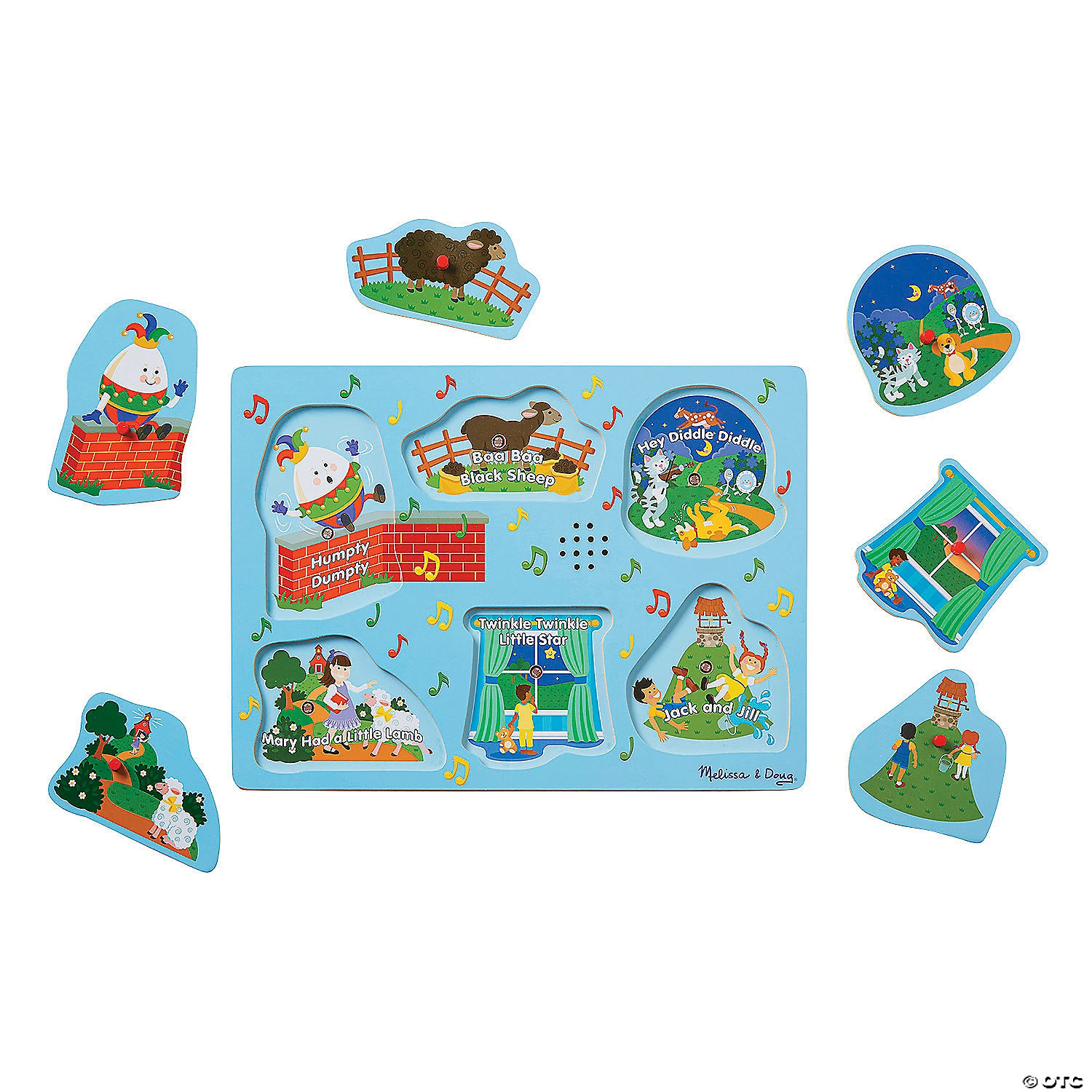 Melissa & Doug® Blue Sing-Along Nursery Rhymes Sound Puzzle 2 Melissa & Doug® Blue Sing-Along Nursery Rhymes Sound Puzzle - Image 2