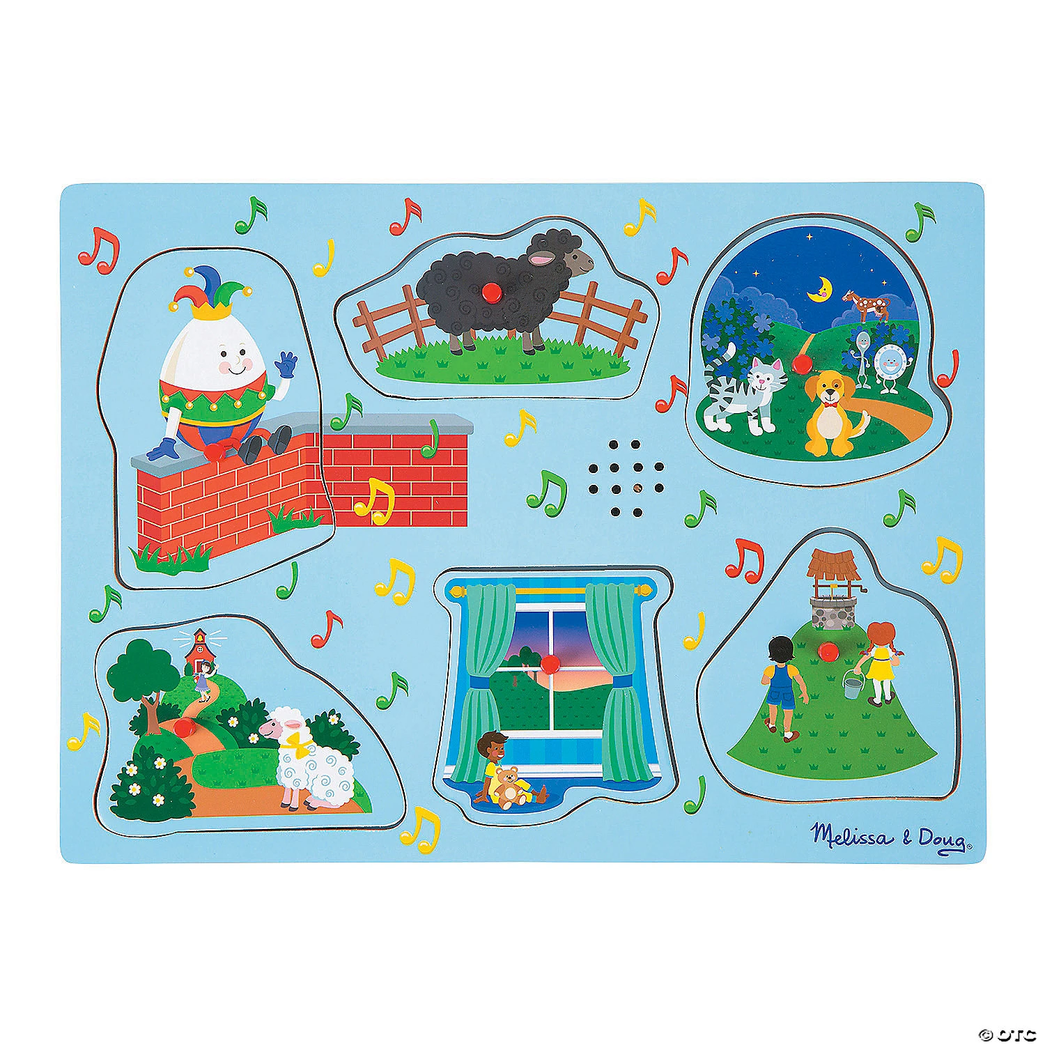 Melissa & Doug® Blue Sing-Along Nursery Rhymes Sound Puzzle 1 Melissa & Doug® Blue Sing-Along Nursery Rhymes Sound Puzzle