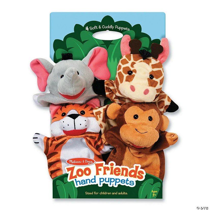 Melissa & Doug® - Zoo Friends Hand Puppets 1 Melissa & Doug® - Zoo Friends Hand Puppets