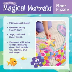 Mermaid Floor Puzzle -Children Toy Store mermaid floor puzzlepz18 a03