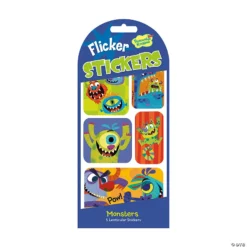 Monsters Flicker Stickers: Pack Of 12