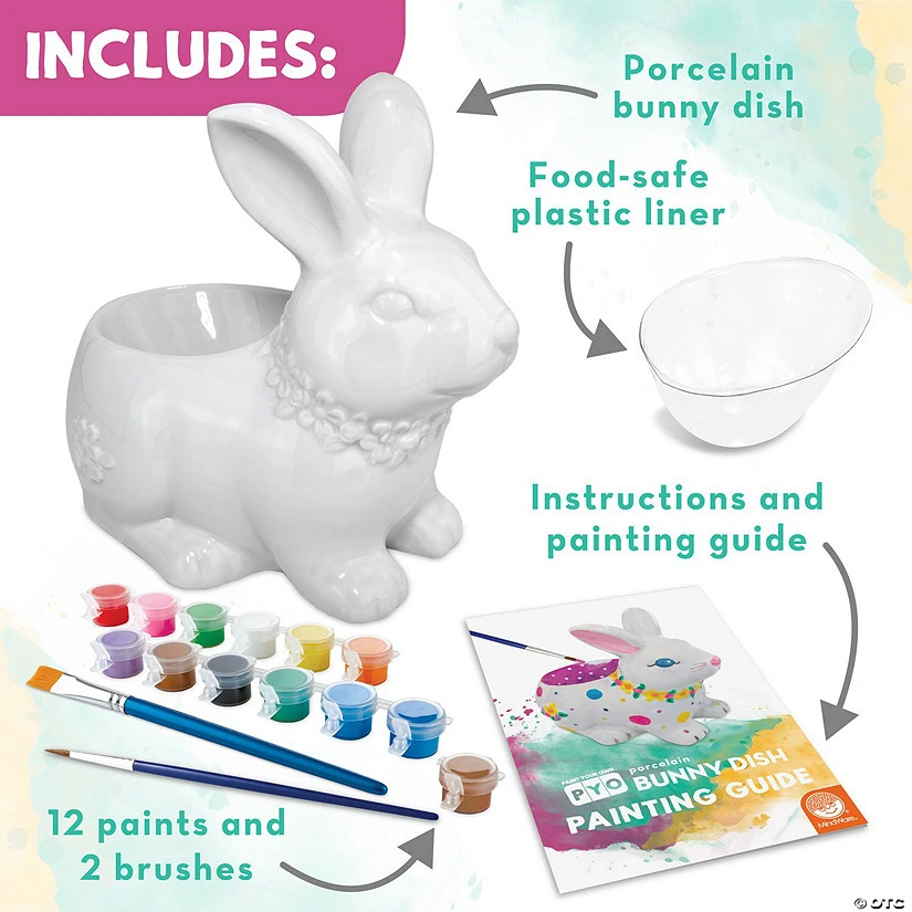 Paint Your Own Porcelain Bunny Dish 1 Paint Your Own Porcelain Bunny Dish