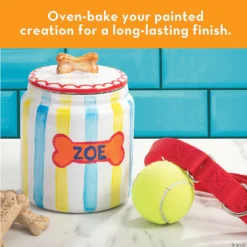 Paint Your Own Porcelain: Dog Treat Jar -Children Toy Store paint your own porcelain dog treat jar13980303 a03