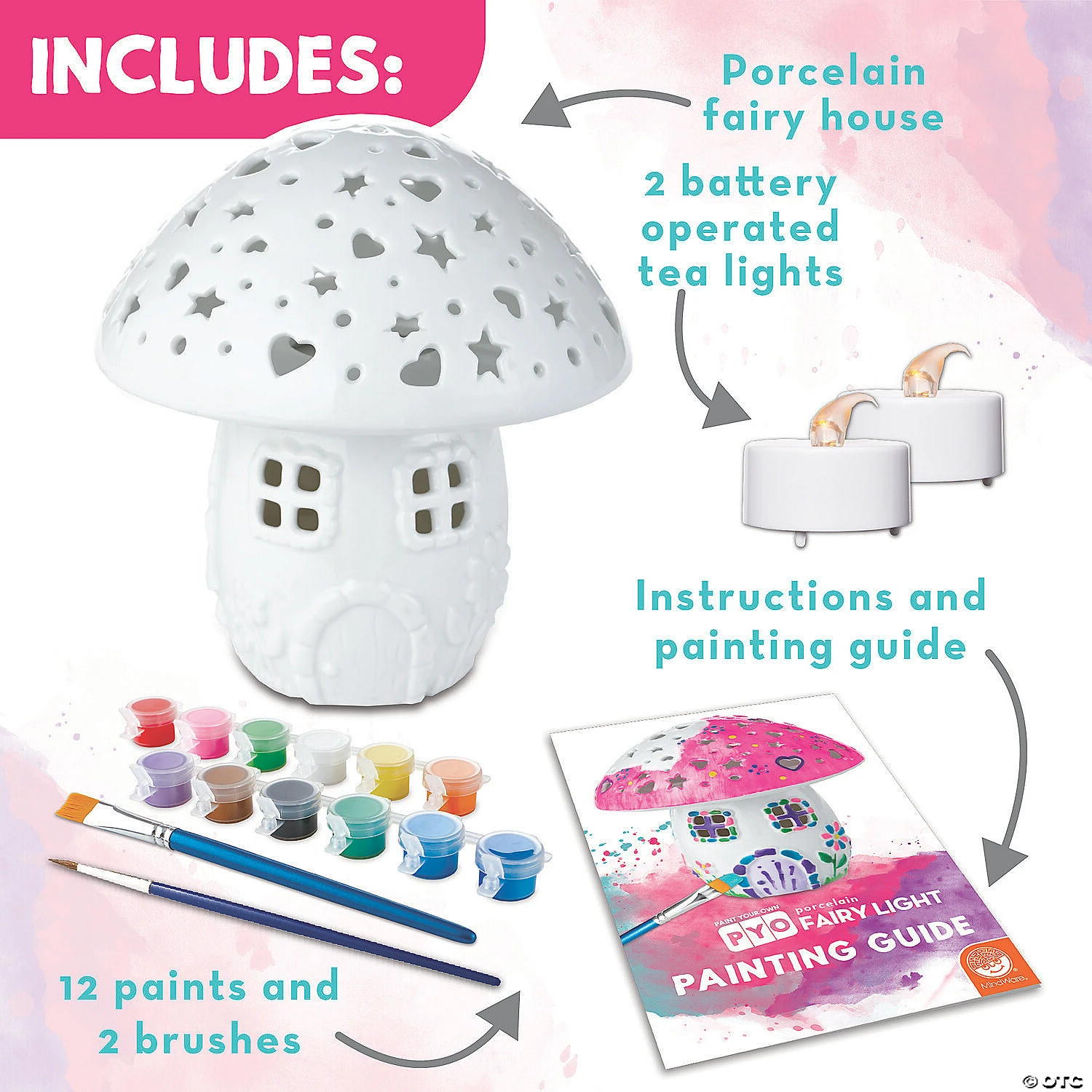 Paint Your Own Porcelain Fairy Light 2 Paint Your Own Porcelain Fairy Light - Image 2
