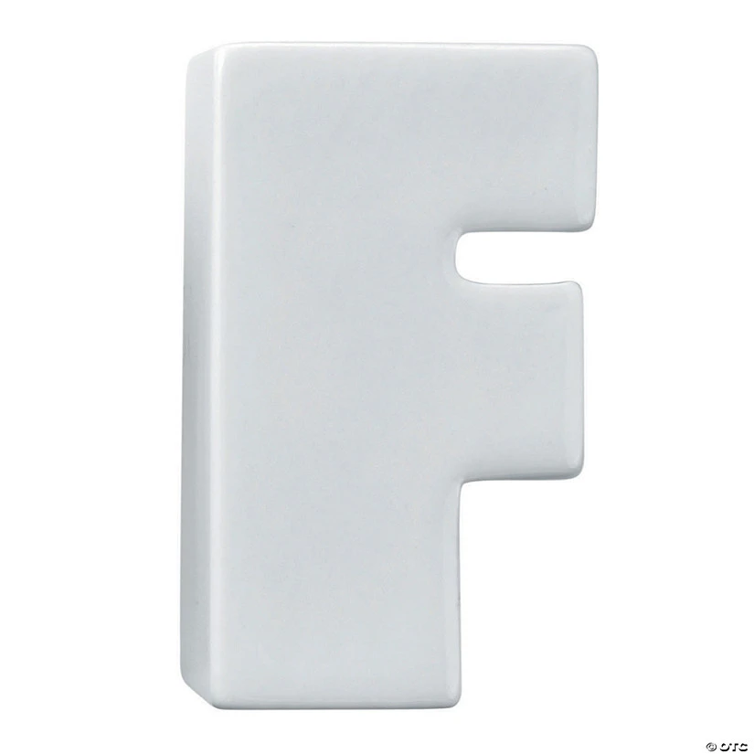 Paint Your Own Porcelain Letter F 1 Paint Your Own Porcelain Letter F