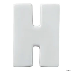 Paint Your Own Porcelain Letter H