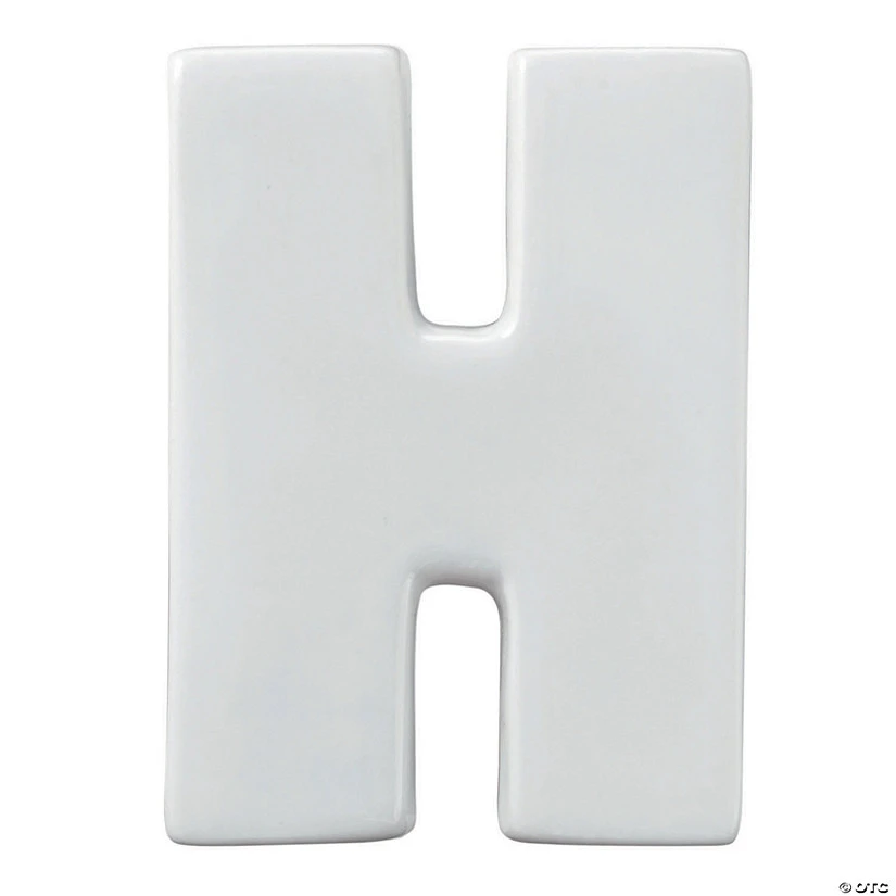 Paint Your Own Porcelain Letter H 1 Paint Your Own Porcelain Letter H