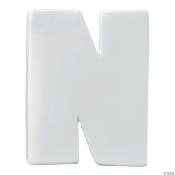 Paint Your Own Porcelain Letter N