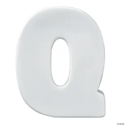 Paint Your Own Porcelain Letter Q