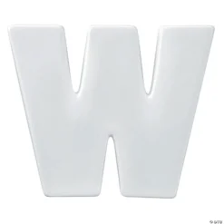 Paint Your Own Porcelain Letter W