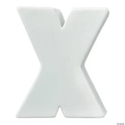 Paint Your Own Porcelain Letter X