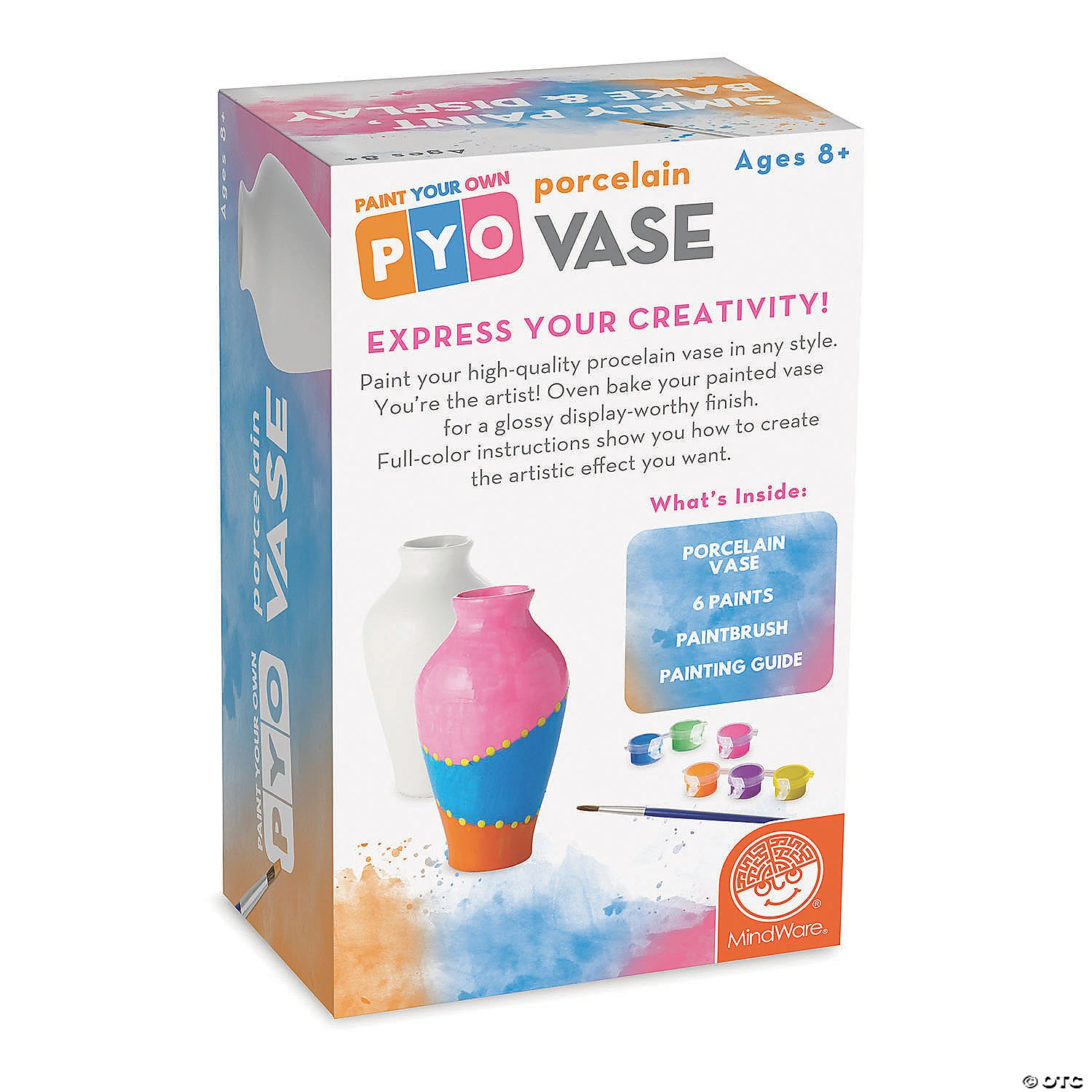 Paint Your Own Porcelain Vase: Single 4 Paint Your Own Porcelain Vase: Single - Image 4