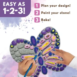 Paint Your Own Stepping Stone: Butterfly 9 Paint Your Own Stepping Stone: Butterfly -Children Toy Store paint your own stepping stone butterfly68536 a05