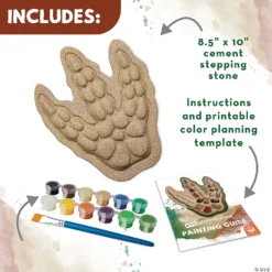 Paint Your Own Stepping Stone: Dinosaur Footprint -Children Toy Store paint your own stepping stone dinosaur footprint13838209 a02