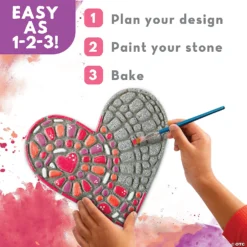 Paint Your Own Stepping Stone: Heart -Children Toy Store paint your own stepping stone heart13818688 a05