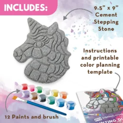 Paint Your Own Stepping Stone: Unicorn -Children Toy Store paint your own stepping stone unicorn13818689 a02