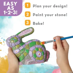 Paint Your Own Stone: Mosaic Bunny 9 Paint Your Own Stone: Mosaic Bunny -Children Toy Store paint your own stone mosaic bunny13788394 a05