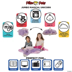 Pillow Pet - Magical Unicorn Jumboz -Children Toy Store pillow pet magical unicorn jumboz14166873 a03